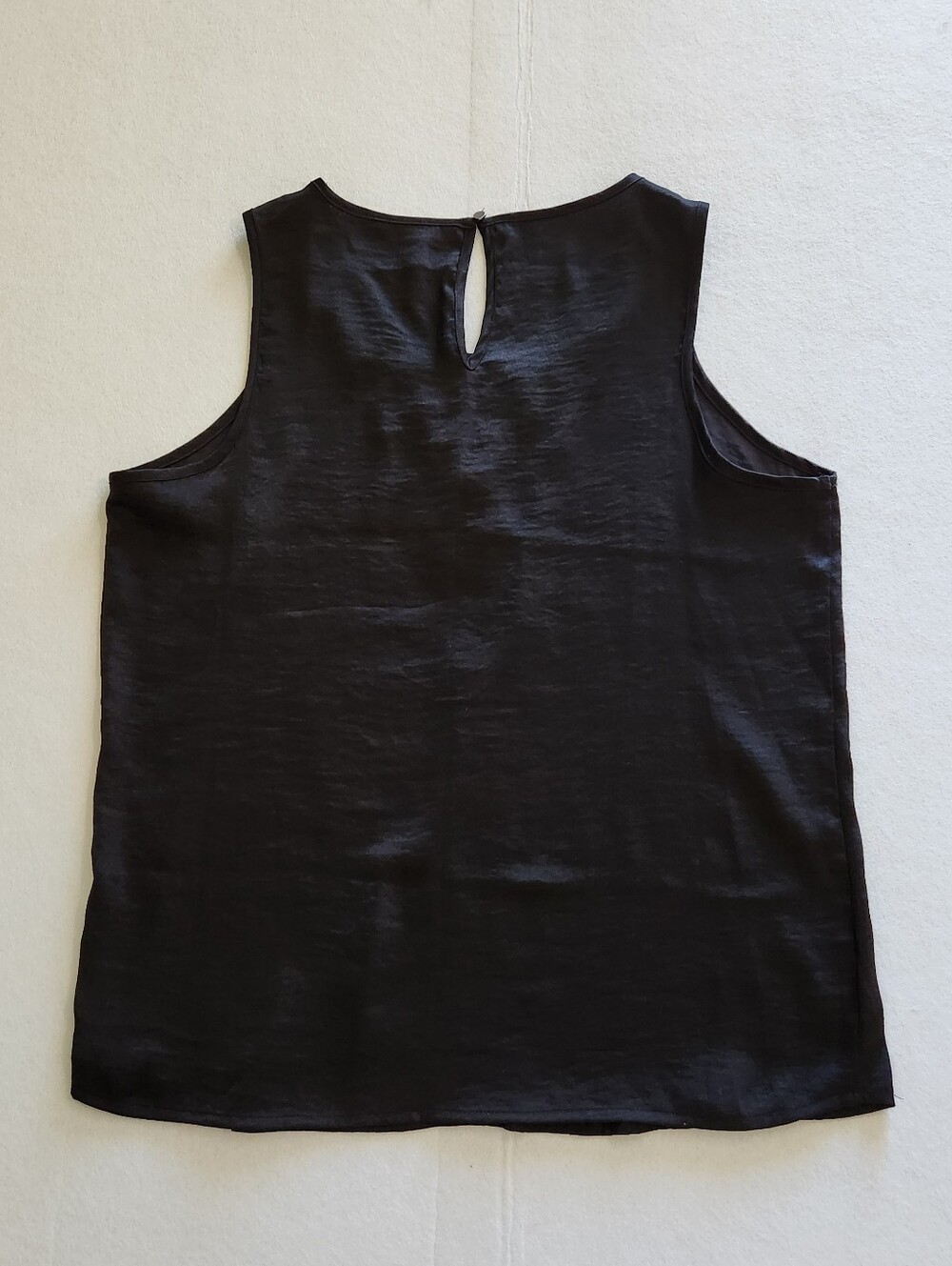 Rock & Republic Black Lace-Up Sleeveless Tank Size Small - Picture 3 of 8